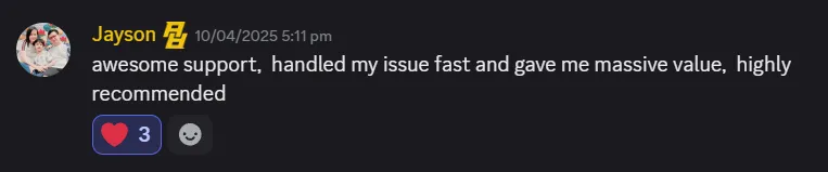 Customer review