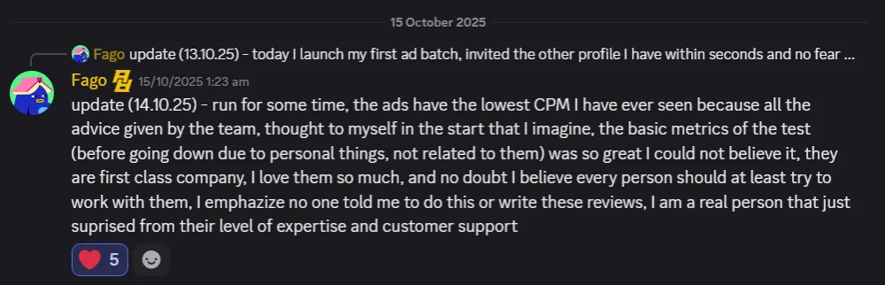 Customer review