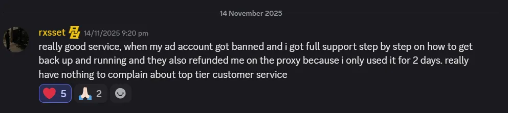 Customer review