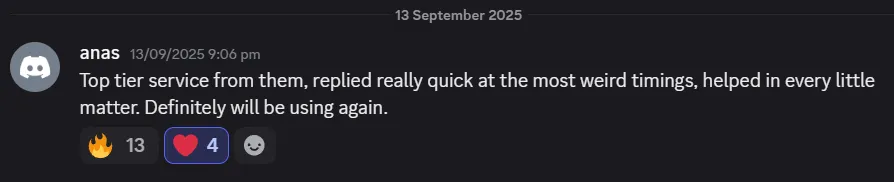 Customer review