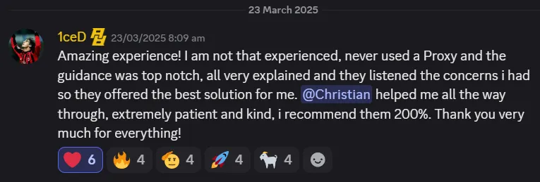 Customer review
