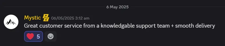 Customer review